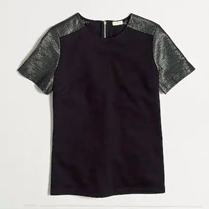 ✨MOVING SALE!✨J Crew Ponte Metallic T-shirt